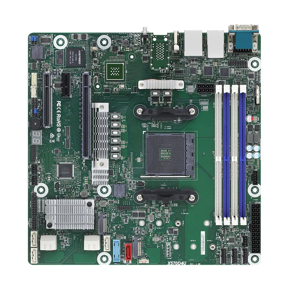 Новая Серверная материнская плата X570D4U поддерживает AMD Ryzen 5000 AM4 PGA 1331 DDR4 Micro-ATX
Новая Серверная материнская плата X570D4U поддерживает AMD Ryzen 5000 AM4 PGA 1331 DDR4 Micro-ATX