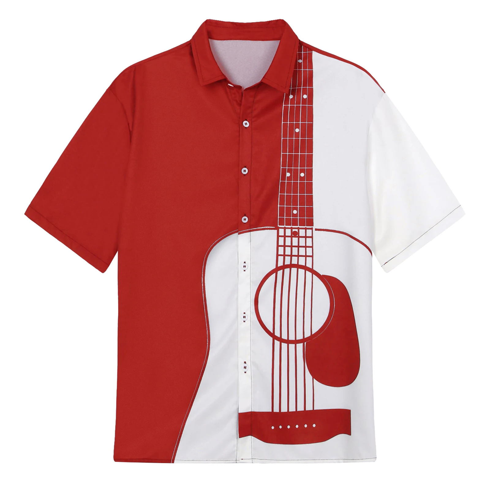 Mens Stylish Clothing Guitar Printing Short Sleeve Shirt Vacation Casual Color Block Button Down Shirts Tops
Mens Stylish Clothing Guitar Printing Short Sleeve Shirt Vacation Casual Color Block Button Down Shirts Tops