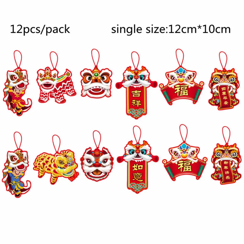 Chinese New Year Decorations 2022 Tiger 12pcs/pack Lunar New Year Decorations Red Envelope Chinese Knot Hanging Ornaments 
Chinese New Year Decorations 2022 Tiger 12pcs/pack Lunar New Year Decorations Red Envelope Chinese Knot Hanging Ornaments