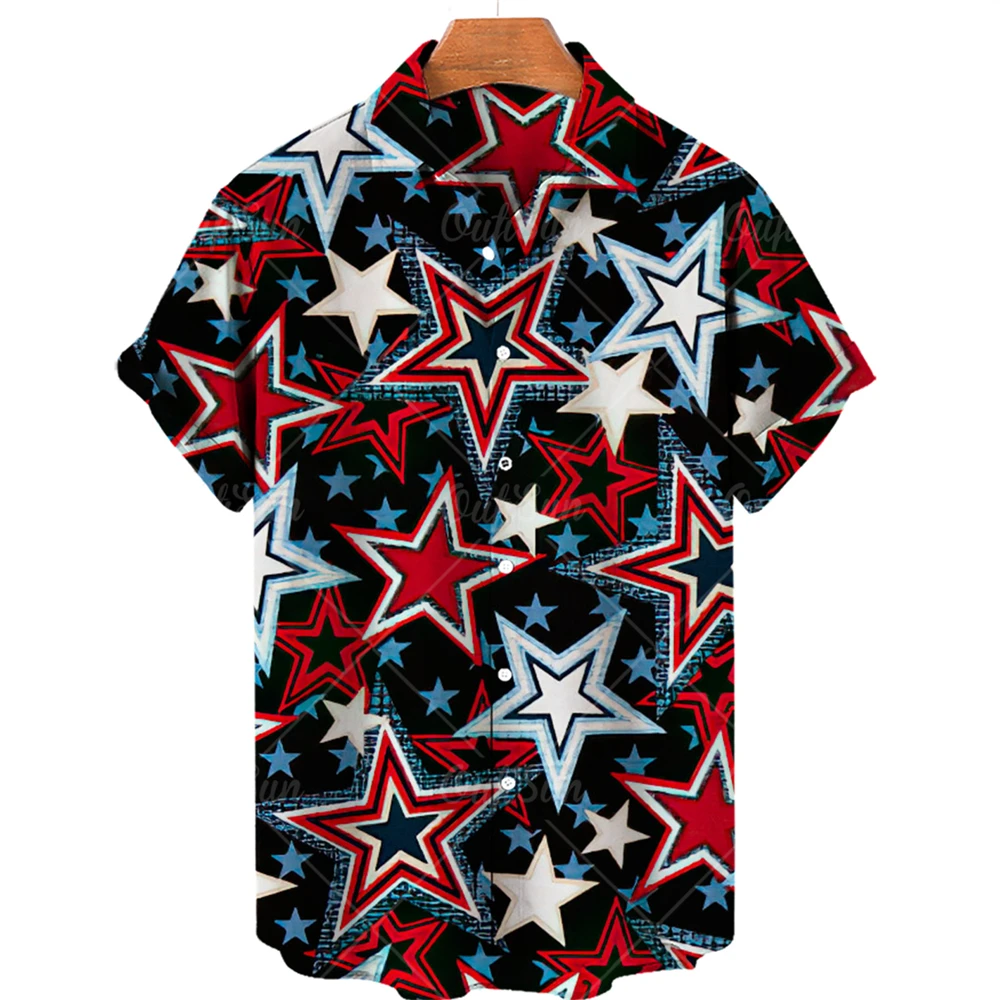 2022 Fashion Hawaiian Shirt Men American Flag Print Shirt Summer Casual Short Sleeve Trendy Cool Single Breasted Plus Size Tops
2022 Fashion Hawaiian Shirt Men American Flag Print Shirt Summer Casual Short Sleeve Trendy Cool Single Breasted Plus Size Tops