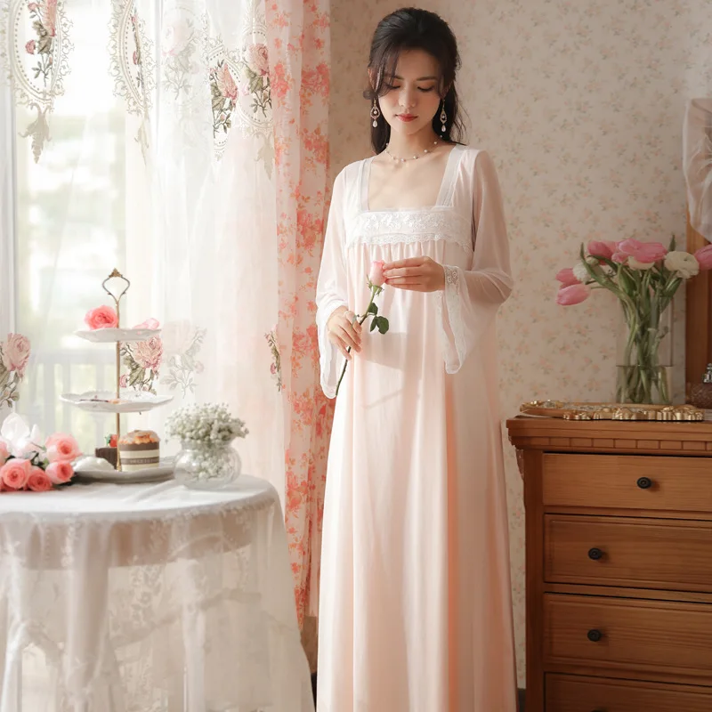 Roseheart Women Homewear White Pink Sexy Sleepwear Night Dress Lace Backless Nightwear Luxury Female Gown Plus Size Nightgown
Roseheart Women Homewear White Pink Sexy Sleepwear Night Dress Lace Backless Nightwear Luxury Female Gown Plus Size Nightgown