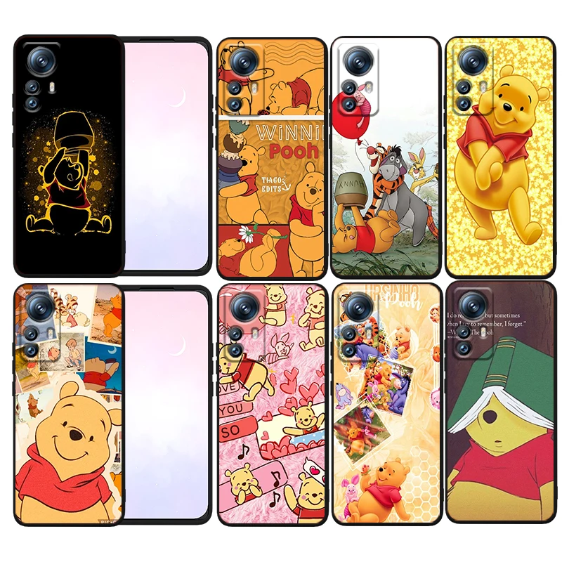 

Disney Winnie the Pooh Phone Case For Xiaomi Mi 13 12T 12S 12X 12 11 11T 11i 10T 10 Pro Lite Ultra 5G Funda Black Cover