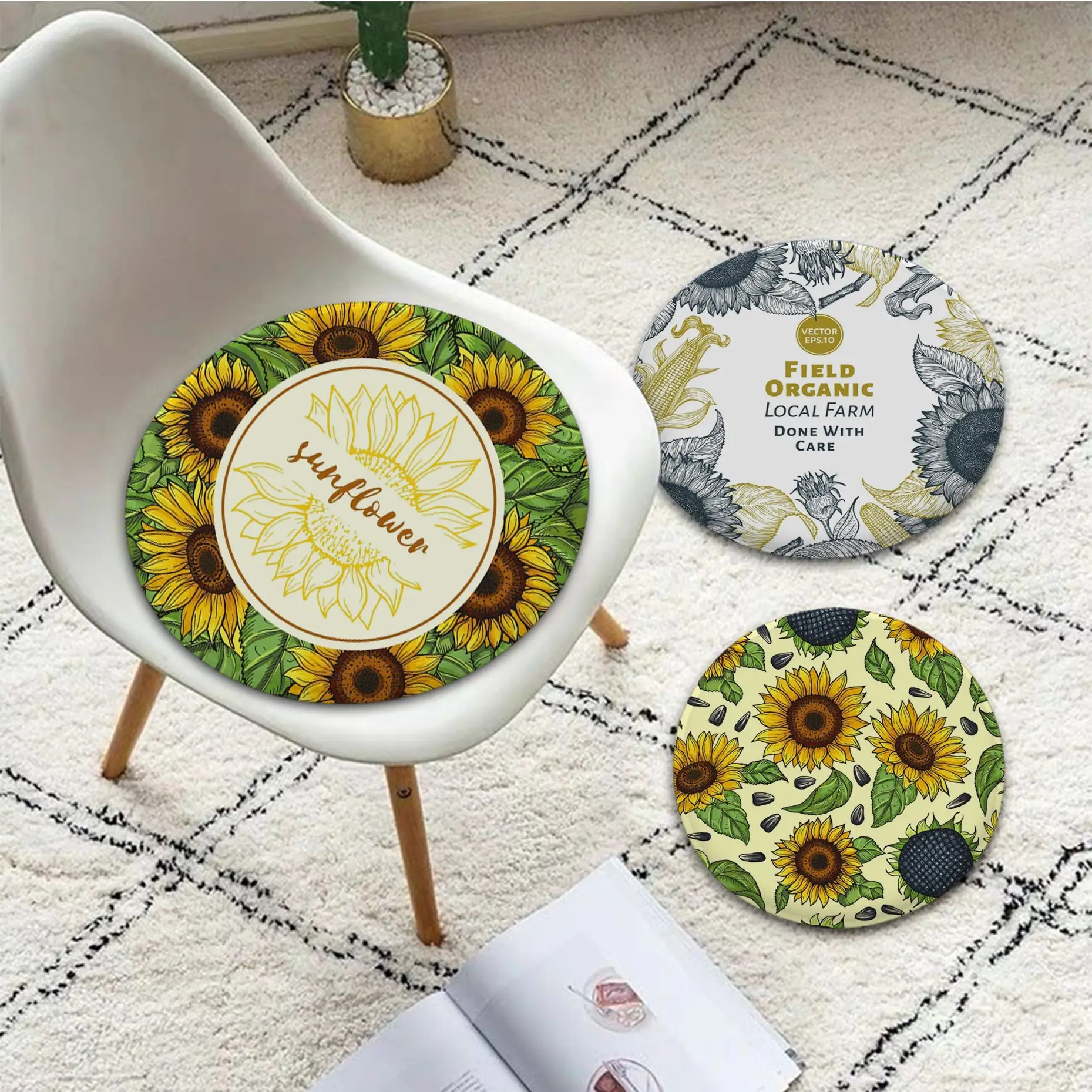 Sunflower Four Seasons Chair Mat Soft Pad Seat Cushion For Dining Patio Home Office Indoor Outdoor Garden Sofa Cushion
Sunflower Four Seasons Chair Mat Soft Pad Seat Cushion For Dining Patio Home Office Indoor Outdoor Garden Sofa Cushion