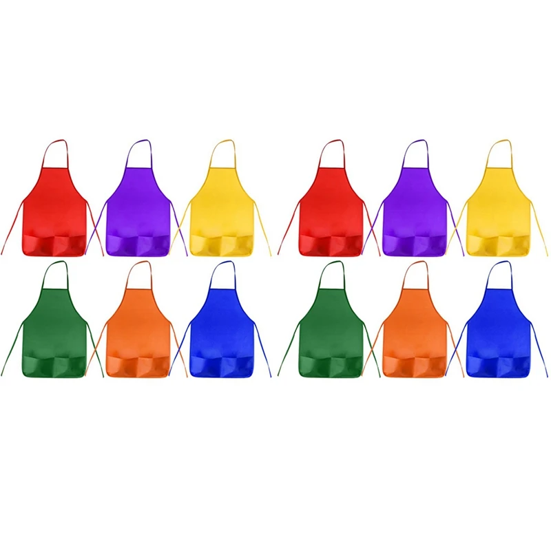 HOT SALE 24 Pack 6 Color Kids Aprons Children Painting Aprons Kids Art Smocks With 2 Roomy Pockets (Brushes Not Included)
HOT SALE 24 Pack 6 Color Kids Aprons Children Painting Aprons Kids Art Smocks With 2 Roomy Pockets (Brushes Not Included)