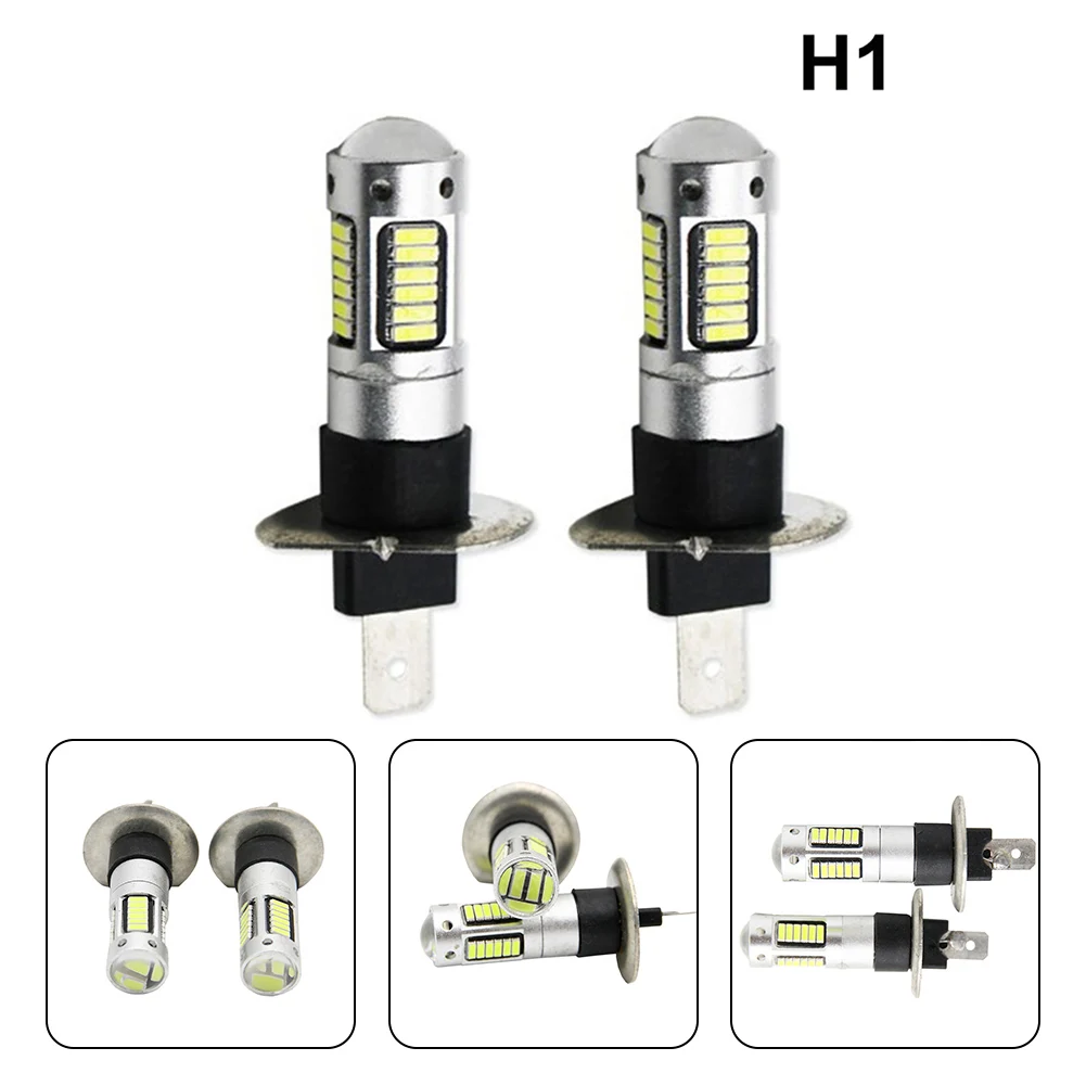 

New LED Front Fog Lamp High Brightness Ultra-Brigh 6000k Automobile Automobile Lamp Conversion Kit H1 4014 30SMD