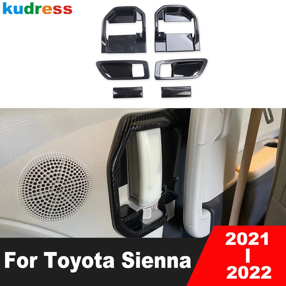 Внутренняя дверная ручка автомобиля, крышка чаши, отделка для Toyota Sienna 2021 2022, внутренние молдинги из углеродного волокна, наклейки, аксессуар... 
Внутренняя дверная ручка автомобиля, крышка чаши, отделка для Toyota Sienna 2021 2022, внутренние молдинги из углеродного волокна, наклейки, аксессуар...