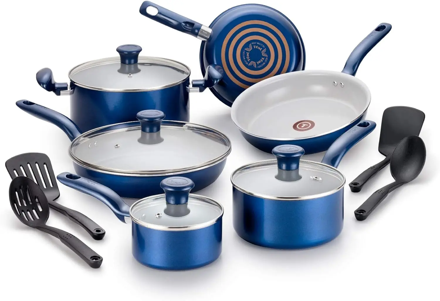 

Ceramic Nonstick Cookware Set 14 Piece Pots and Pans Blue Silicone air fryer liner Air fryer liner Cake pan for baking Molde par