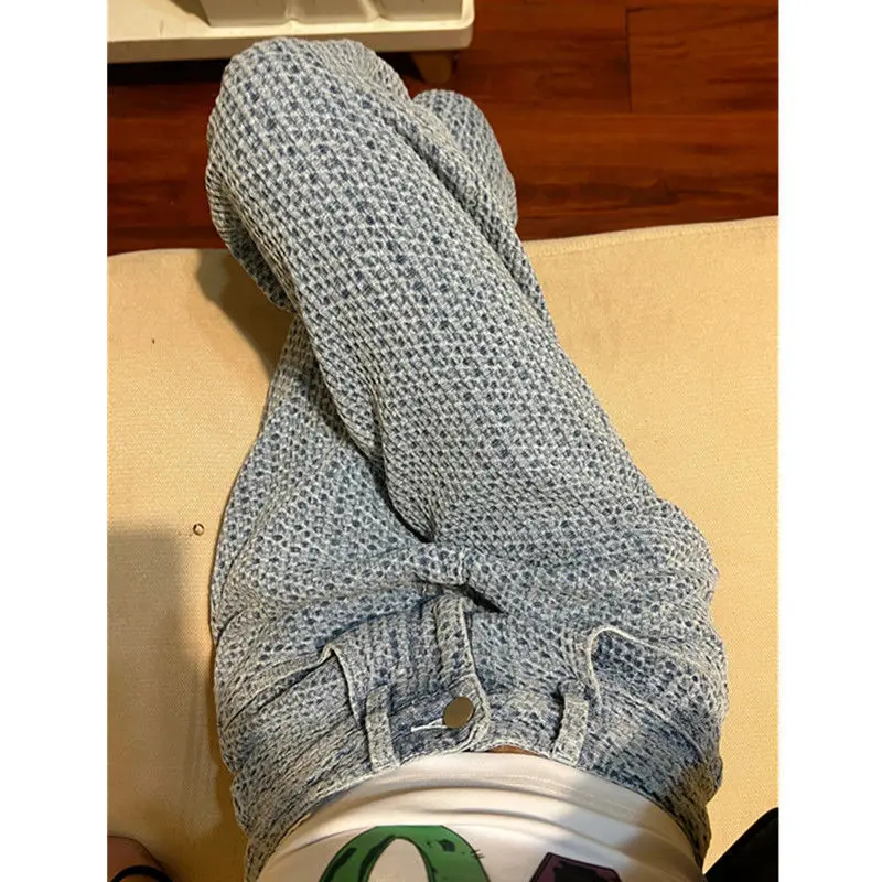 Jacquard woven jeans women High street style 2023 summer new high-waisted loose straight retro casual pants tide light color
Jacquard woven jeans women High street style 2023 summer new high-waisted loose straight retro casual pants tide light color