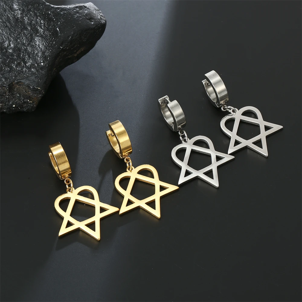 Amaxer Stainless Steel Earrings 2022 New Gothic Heart Triangle Fashion Pendants Hoop Earrings For Women Jewelry Party Girl Gifts
Amaxer Stainless Steel Earrings 2022 New Gothic Heart Triangle Fashion Pendants Hoop Earrings For Women Jewelry Party Girl Gifts