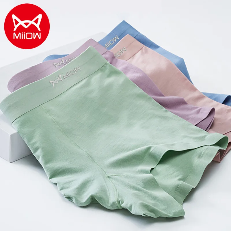 MiiOW 3pcs 80S Modal Men Underwear Mulberry Silk Antibacterial Boxer Shorts Seamless Breather Soild Men's Panties Man Underpants 
MiiOW 3pcs 80S Modal Men Underwear Mulberry Silk Antibacterial Boxer Shorts Seamless Breather Soild Men's Panties Man Underpants