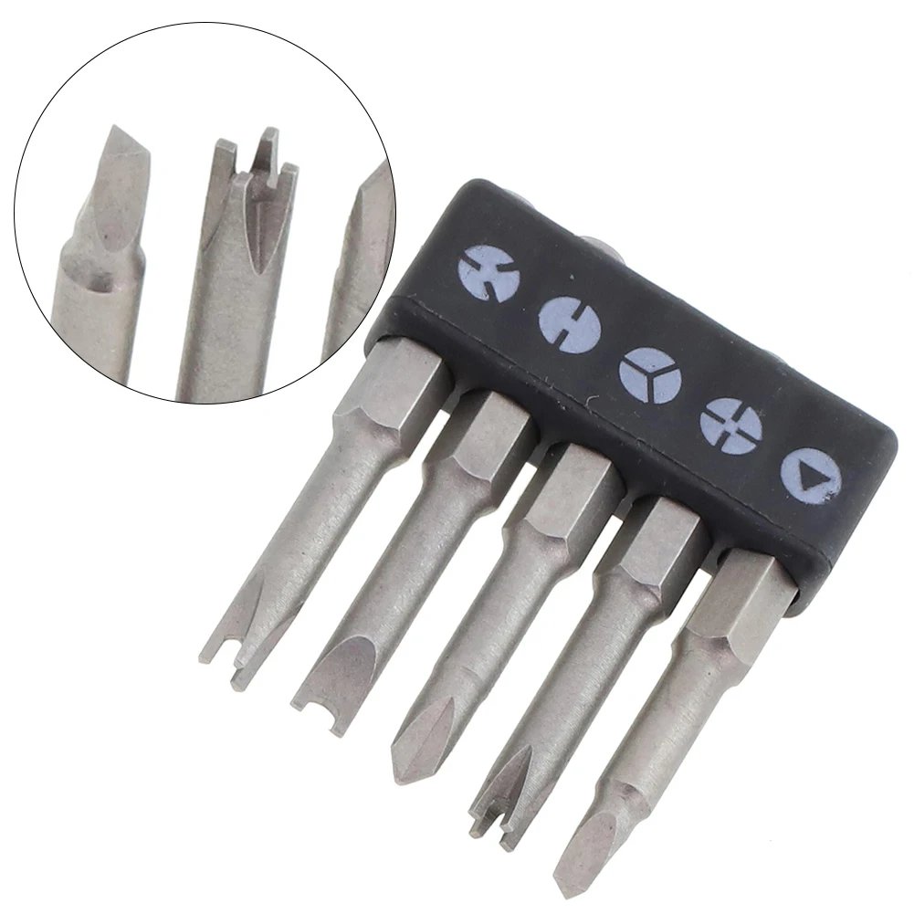 5pcs 50mm Special-shaped Screwdriver Set 1/4 Hex Shank Screwdriver Bit Triangle Y U Three Points Four Points Screw Driver Bit
5pcs 50mm Special-shaped Screwdriver Set 1/4 Hex Shank Screwdriver Bit Triangle Y U Three Points Four Points Screw Driver Bit