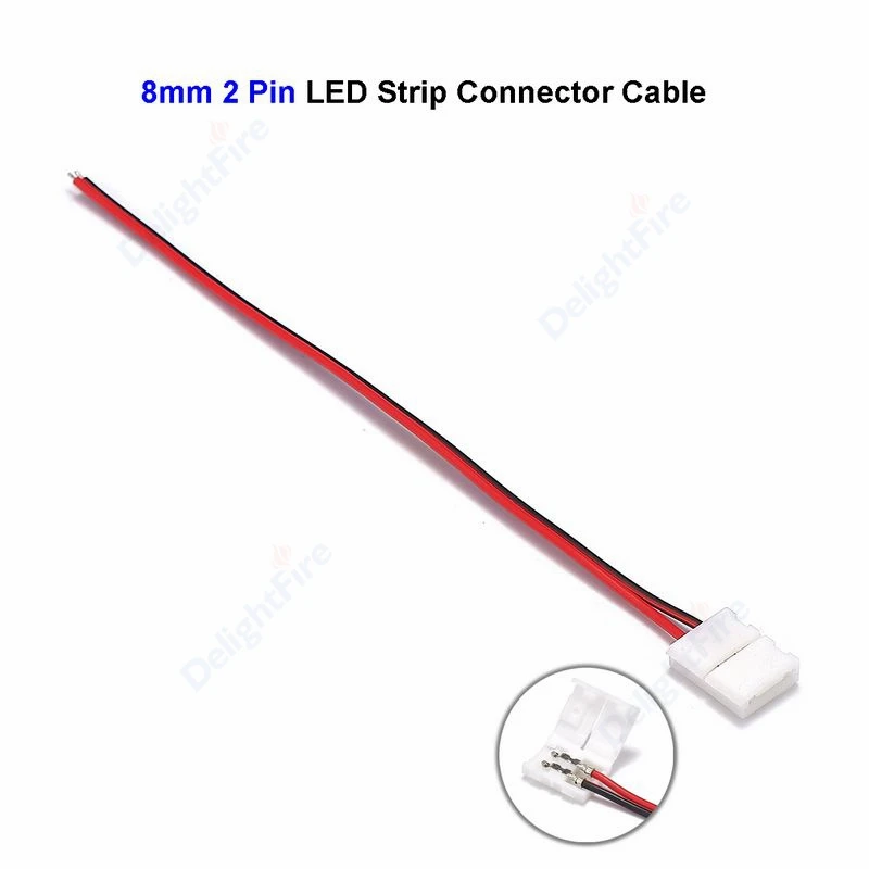 1/100pcs 2pin 8mm LED Strip Connector With Cable 22AWG 15cm 2pin 10mm led tape connectors For Ws2812b SMD 2835 LED Strip RGB
1/100pcs 2pin 8mm LED Strip Connector With Cable 22AWG 15cm 2pin 10mm led tape connectors For Ws2812b SMD 2835 LED Strip RGB