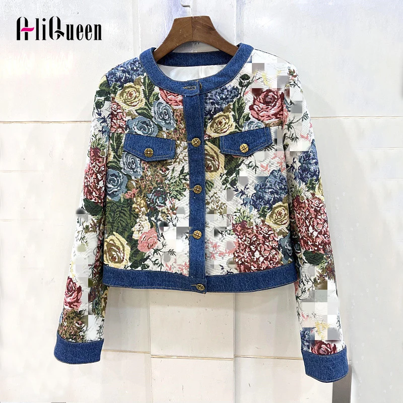 Женский короткий джинсовый пиджак с винтажным принтом роз, женский элегантный однобортный пиджак с круглым вырезом, универсальная синяя джинсовая куртка Chaquetas
Женский короткий джинсовый пиджак с винтажным принтом роз, женский элегантный однобортный пиджак с круглым вырезом, универсальная синяя джинсовая куртка Chaquetas