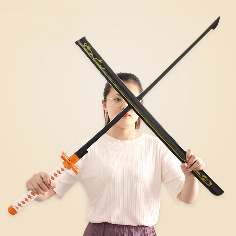 Katana Demon Slayer Sword 104cm Agatsuma Zenitsu Hashibira Inosuke Nichirin Blade Cosplay Wooden Swords Weapon Model Toys Gift
Katana Demon Slayer Sword 104cm Agatsuma Zenitsu Hashibira Inosuke Nichirin Blade Cosplay Wooden Swords Weapon Model Toys Gift