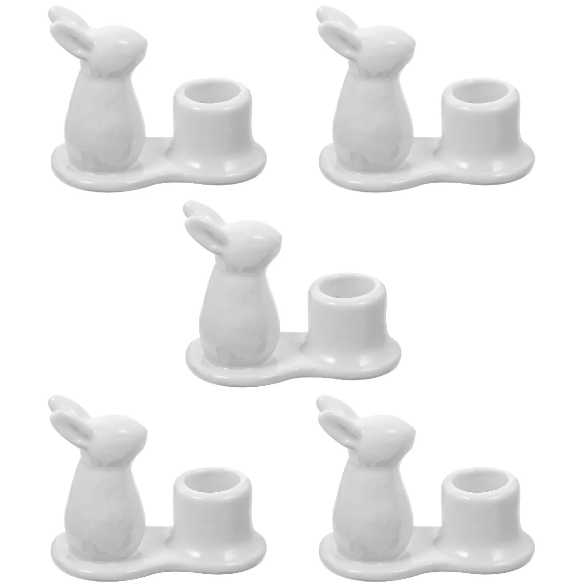 5x Holder Ceramic Candlestick Holder Rabbit Bunny Home Rabbit Holder Bunny Holder
5x Holder Ceramic Candlestick Holder Rabbit Bunny Home Rabbit Holder Bunny Holder