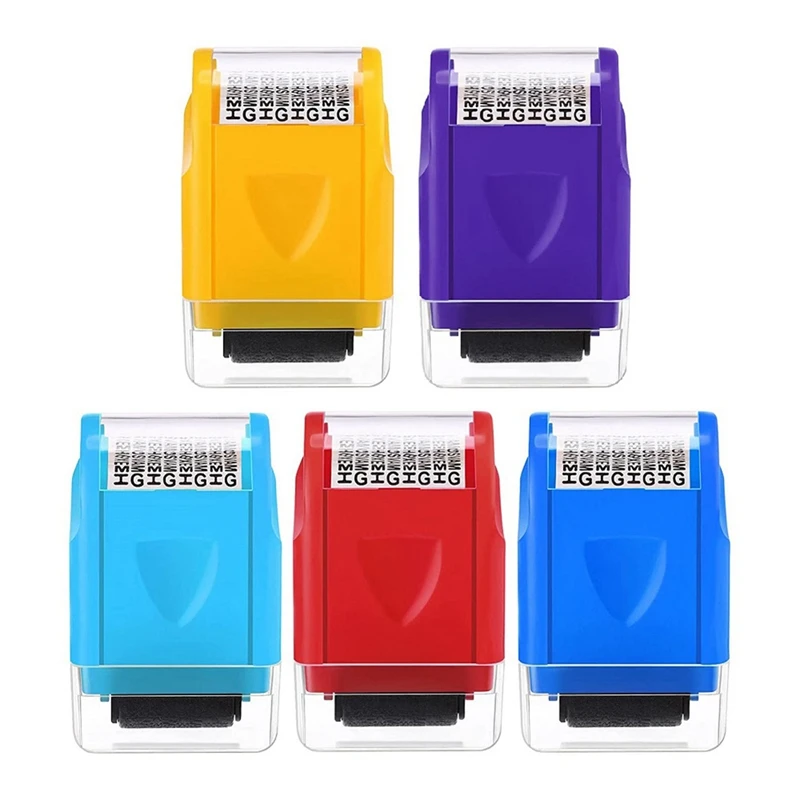 5Pcs Privacy Stamp Roll ID Protection Roller Stamp Identity Theft Protection Roller Stamp For Mail, Privacy Confidential
5Pcs Privacy Stamp Roll ID Protection Roller Stamp Identity Theft Protection Roller Stamp For Mail, Privacy Confidential