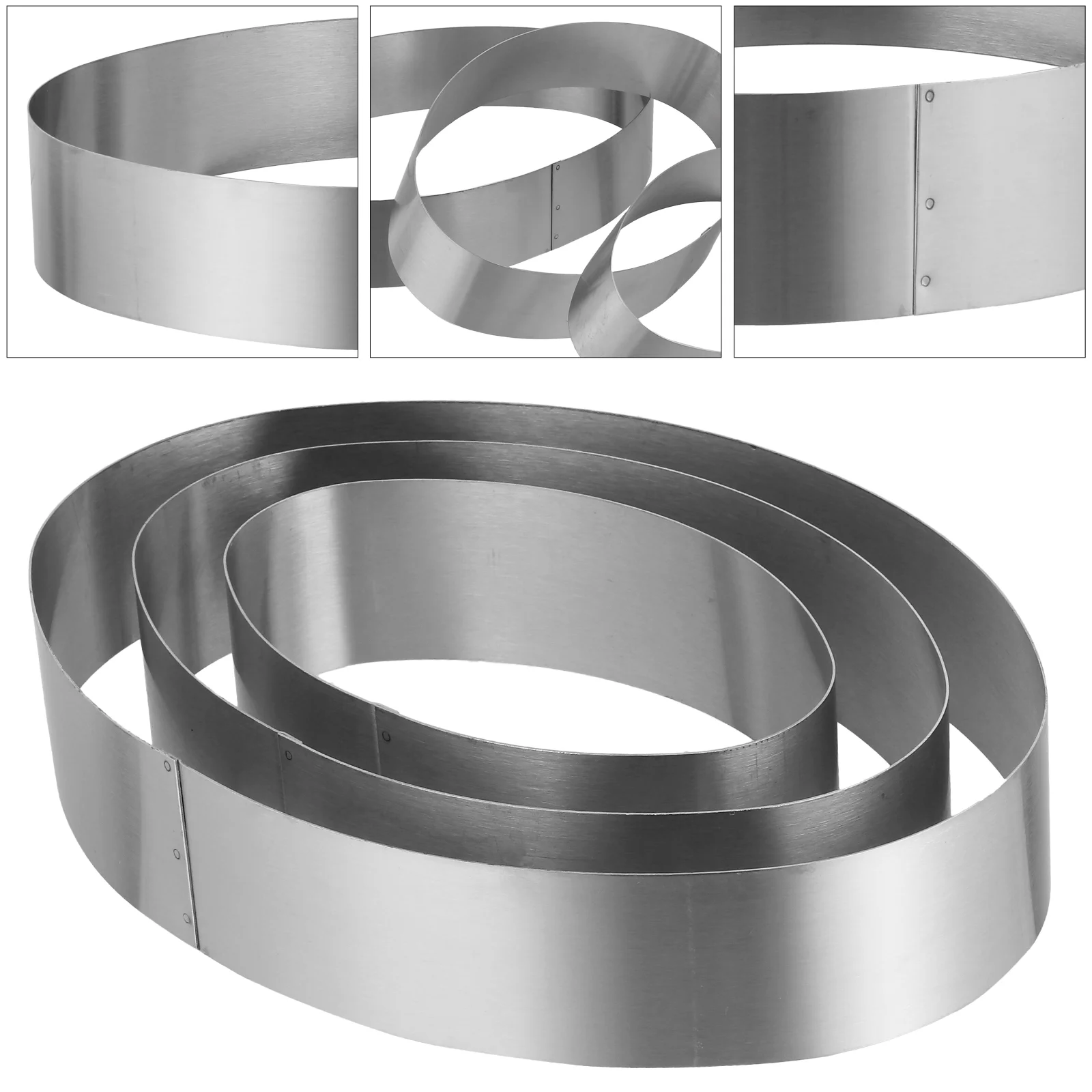 3pcs Cake Ring Adjustable Round Stainless Steel Cake Mousse Ring Bakeware Tools Cake Decorating Ring 3 Sizes
3pcs Cake Ring Adjustable Round Stainless Steel Cake Mousse Ring Bakeware Tools Cake Decorating Ring 3 Sizes