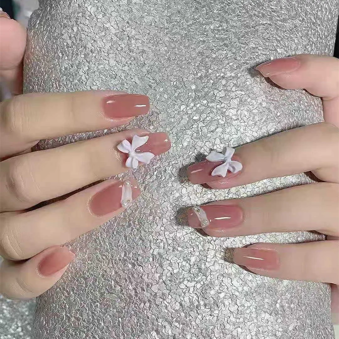 24PCS Bow Inlaid Nail Patch Glue Type Removable Long Paragraph Fashion Manicure False Nail Patch Long Paragraph Fashion 24PCS BU
24PCS Bow Inlaid Nail Patch Glue Type Removable Long Paragraph Fashion Manicure False Nail Patch Long Paragraph Fashion 24PCS BU