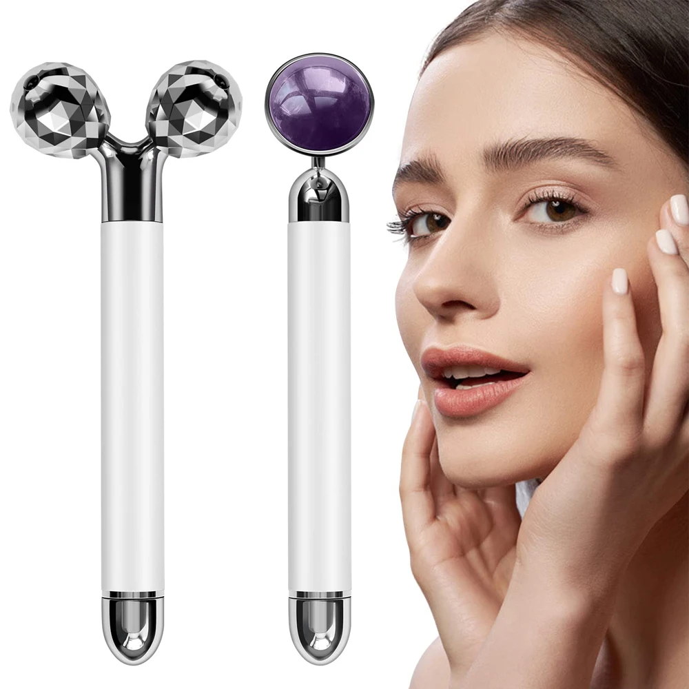 V Face Lifting Electric Facial Massager 3D Face Body Massage Roller Amethyst Eye Massager Skin Care Tool Birthday Gift for Women
V Face Lifting Electric Facial Massager 3D Face Body Massage Roller Amethyst Eye Massager Skin Care Tool Birthday Gift for Women