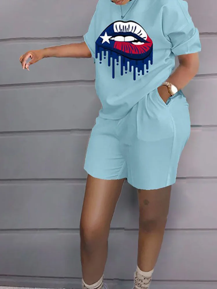 Casual Loose Streetwear Women Shorts Set Print Pullovers And Pockets Shorts Two Piece Sets Lady Matching Shorts Suit Summer New
Casual Loose Streetwear Women Shorts Set Print Pullovers And Pockets Shorts Two Piece Sets Lady Matching Shorts Suit Summer New