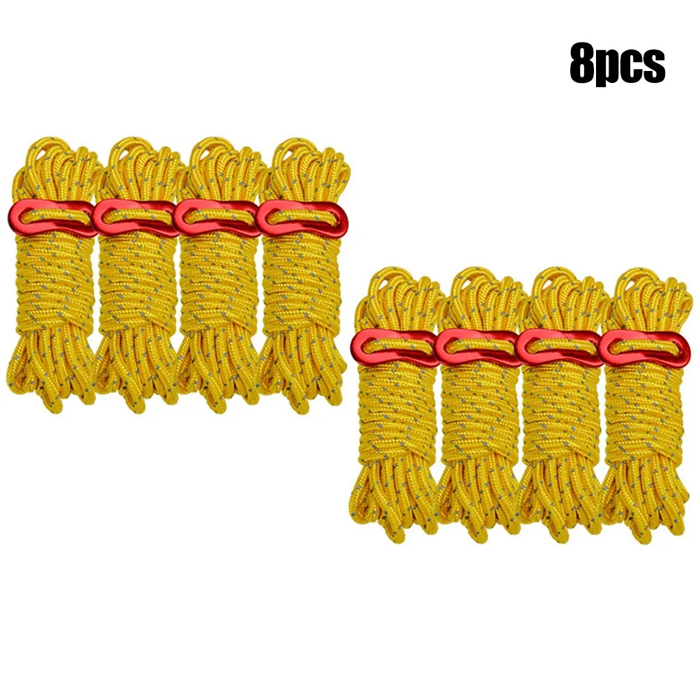 8Pcs Camping Accessories Tent Rope Reflective Stable Parachute Lanyard For Hiking Camping Tent Rope Spare Parts For Hiking
8Pcs Camping Accessories Tent Rope Reflective Stable Parachute Lanyard For Hiking Camping Tent Rope Spare Parts For Hiking