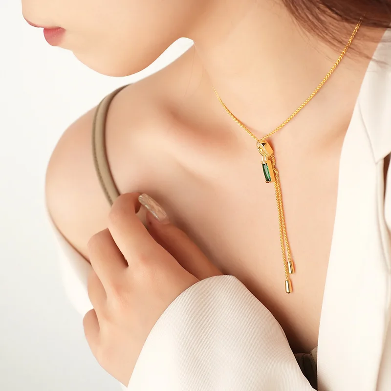 Personalized Zipper Tassel Collarbone Chain for Women's Original Light Luxury Micro Inlaid Zircon Item Fashion Versatile Jewelry
Personalized Zipper Tassel Collarbone Chain for Women's Original Light Luxury Micro Inlaid Zircon Item Fashion Versatile Jewelry