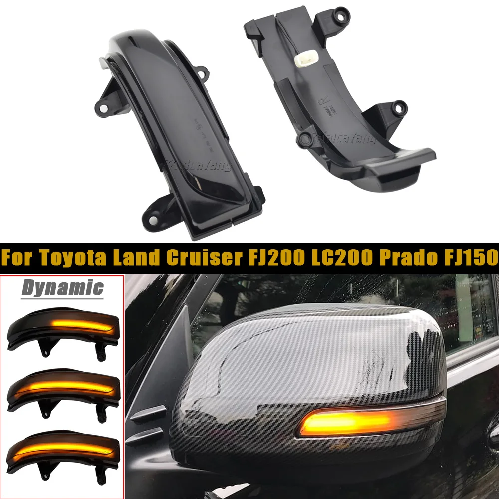 

1 пара, светодиодсветильник поворотники для зеркала заднего вида, Toyota Land Cruiser Prado FJ150 2010-2020