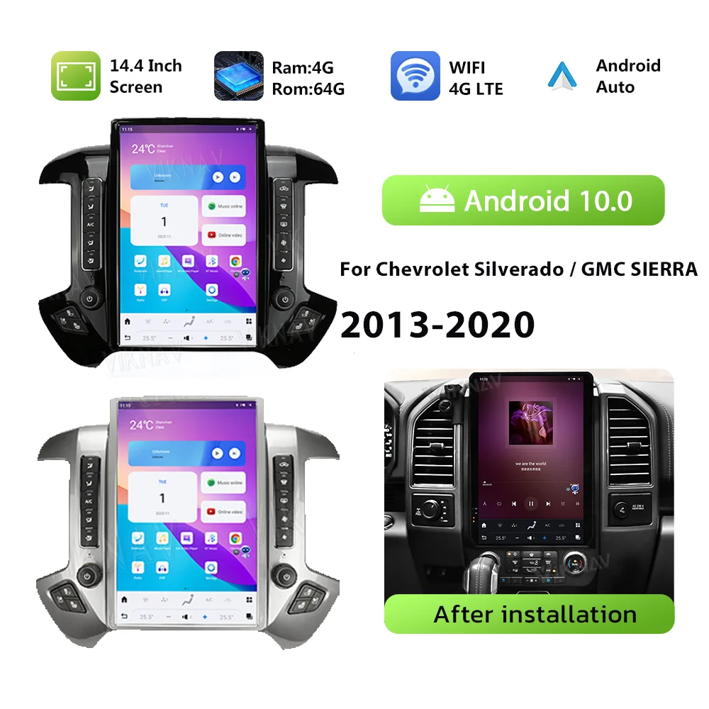 Автомобильный радиоприемник Qualcomm для Chevrolet Silverado / GMC SIERRA 2013-2020 Android 11 Автомобильный мультимедийный 128 ГБ беспроводной CarPlay 8-ядерный стерео
Автомобильный радиоприемник Qualcomm для Chevrolet Silverado / GMC SIERRA 2013-2020 Android 11 Автомобильный мультимедийный 128 ГБ беспроводной CarPlay 8-ядерный стерео