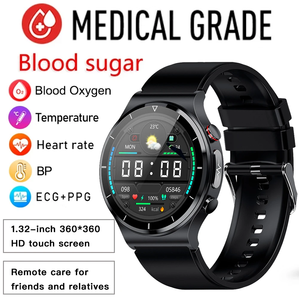 XMSJ E88 Health Smart Watch Blood Sugar Men ECG+PPG Body Temperature Blood Pressure Heart Rate Wireless Charger Smartwatch HD
XMSJ E88 Health Smart Watch Blood Sugar Men ECG+PPG Body Temperature Blood Pressure Heart Rate Wireless Charger Smartwatch HD