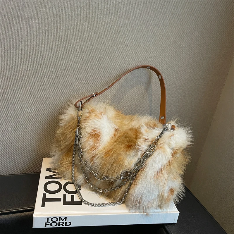 Winter Faux Fur Handbags Luxury Brand Women's Shoulder Bag Soft Chain Laides Crossbody Bag Casual Tote Bag Fashion Messenger Bag
Winter Faux Fur Handbags Luxury Brand Women's Shoulder Bag Soft Chain Laides Crossbody Bag Casual Tote Bag Fashion Messenger Bag