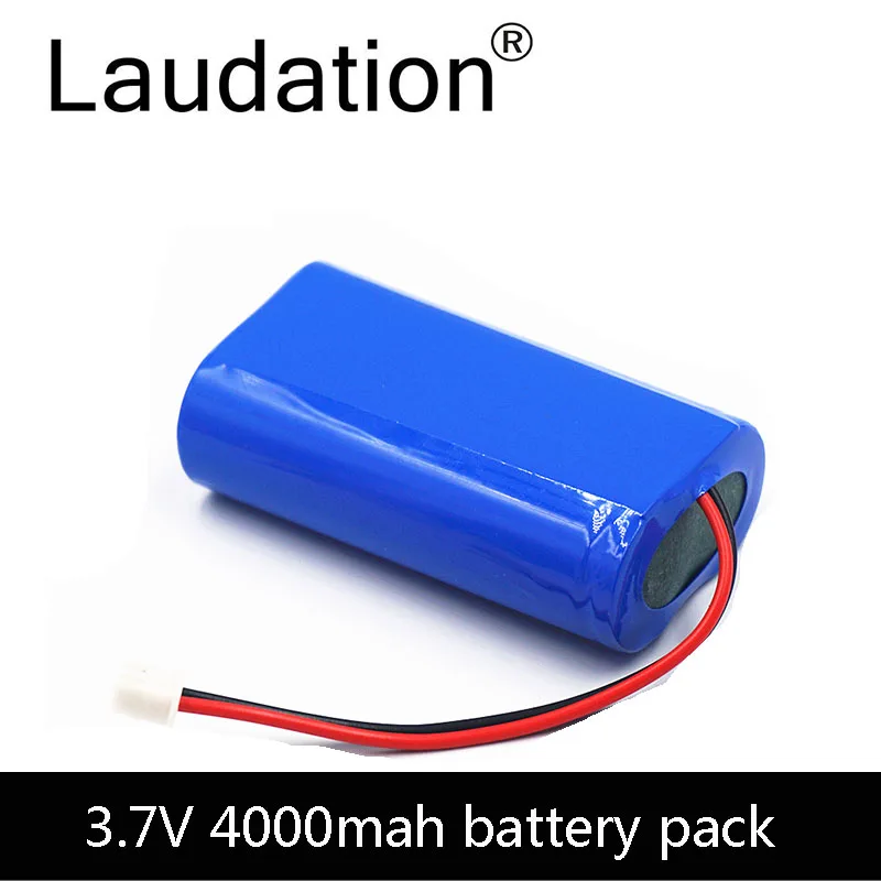 Laudation 3.7V Battery Pack 4000mAh 18650 Battery 4Ah Rechargeable Batteries For CCTV/Loudspeakers/Robot/Lamps 
Laudation 3.7V Battery Pack 4000mAh 18650 Battery 4Ah Rechargeable Batteries For CCTV/Loudspeakers/Robot/Lamps