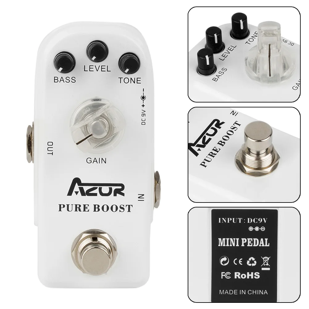 AZOR AP-304 Pure Boost Guitar Effect Pedal Micro Clean Boost With True Bypass LED Indicator Pure Boost Guitar Effect Pedal
AZOR AP-304 Pure Boost Guitar Effect Pedal Micro Clean Boost With True Bypass LED Indicator Pure Boost Guitar Effect Pedal