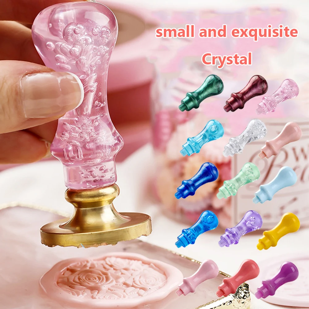 Crystal Handle Embossed Seal Handle Ornamental Wax Seal Stamp Handle Craft Supplies Envelope Decor for Packaging Scrapbooking
Crystal Handle Embossed Seal Handle Ornamental Wax Seal Stamp Handle Craft Supplies Envelope Decor for Packaging Scrapbooking