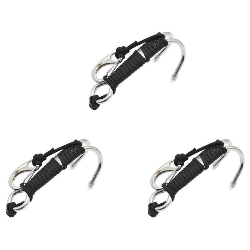 3X KEEP DIVING Scuba Diving Double Dual Stainless Steel Reef Drift Hook With Line And Clips Hook ,Black
3X KEEP DIVING Scuba Diving Double Dual Stainless Steel Reef Drift Hook With Line And Clips Hook ,Black