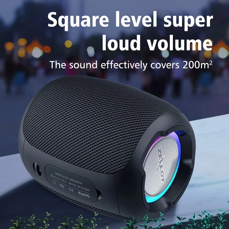 Go S53 4400mAh Battery Portable Wireless Speakers High Power 20W Column HIFI Stereo Subwoofer Colorful Sound box Loudspeaker
Go S53 4400mAh Battery Portable Wireless Speakers High Power 20W Column HIFI Stereo Subwoofer Colorful Sound box Loudspeaker