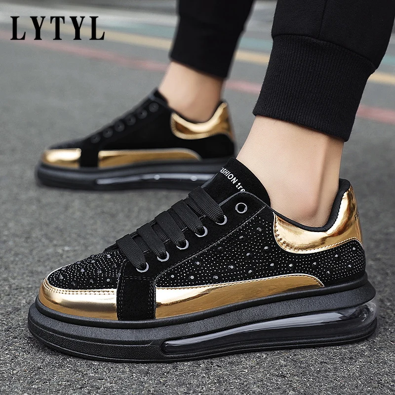 Fashion Designer Shoes Men Rivet Sneakers Low Top Lace Up Round Toe Flat Heel Men Casual Shoes Zapatillas Hombre D1-17 
Fashion Designer Shoes Men Rivet Sneakers Low Top Lace Up Round Toe Flat Heel Men Casual Shoes Zapatillas Hombre D1-17