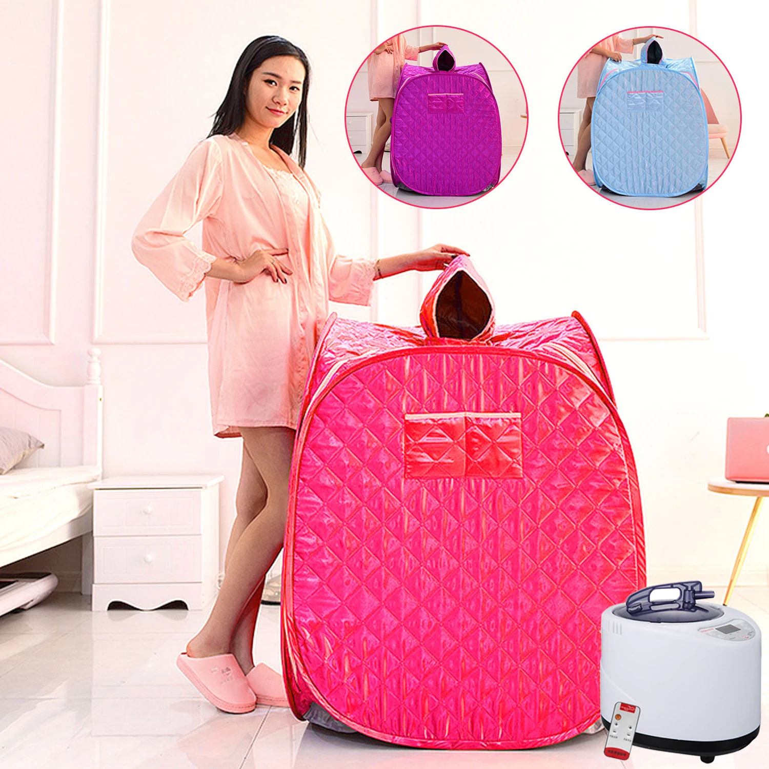 Portable Folding Steam Sauna SPA Room Tent with Steamer Free Ship for One Person Weight Loss Full Body Slimming
Portable Folding Steam Sauna SPA Room Tent with Steamer Free Ship for One Person Weight Loss Full Body Slimming