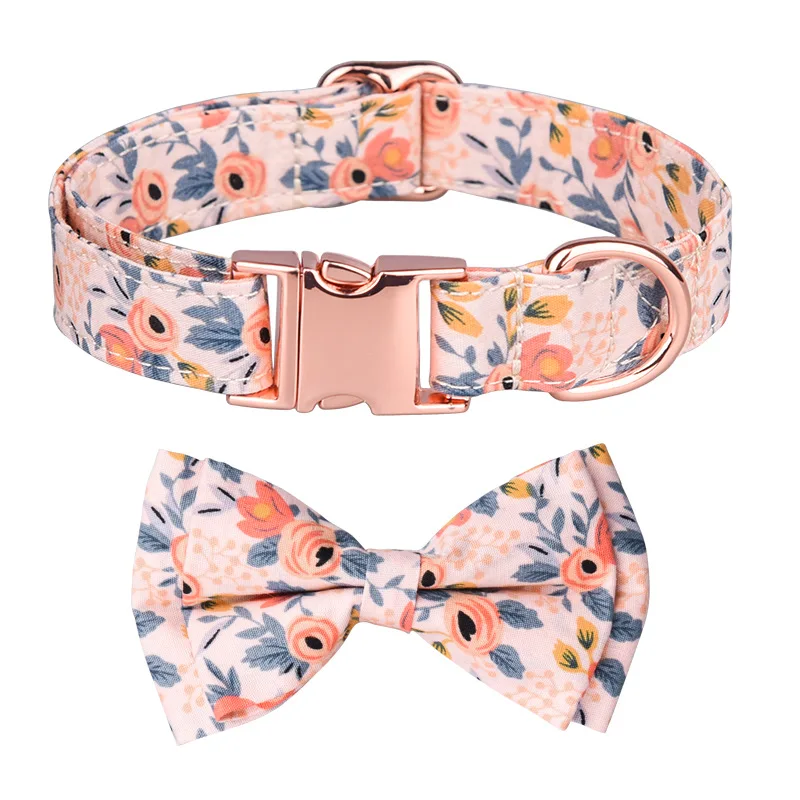 Adjustable cute bow tie dog collar safety buckle D-ring quick release easy to clean and comfortable pet dog collar
Adjustable cute bow tie dog collar safety buckle D-ring quick release easy to clean and comfortable pet dog collar