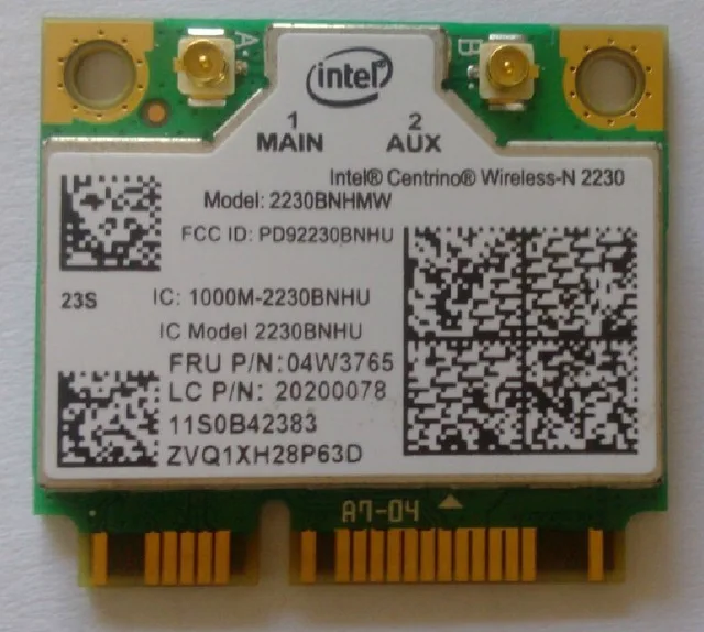 New For Intel Wireless-N 2230 2230BNHMW Bluetooth 4.0 Half mini Pci-e card 2230BN for IBM Lenovo E330 E530 E430 E130 04W3765
New For Intel Wireless-N 2230 2230BNHMW Bluetooth 4.0 Half mini Pci-e card 2230BN for IBM Lenovo E330 E530 E430 E130 04W3765