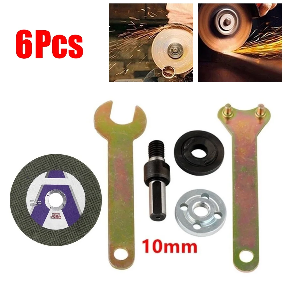 6pcs 10mm Electric Drill Conversion Angle Grinder Connecting Rod Mandrel Flange Nuts Cutting Disc Wrench Power Tool Accessories
6pcs 10mm Electric Drill Conversion Angle Grinder Connecting Rod Mandrel Flange Nuts Cutting Disc Wrench Power Tool Accessories