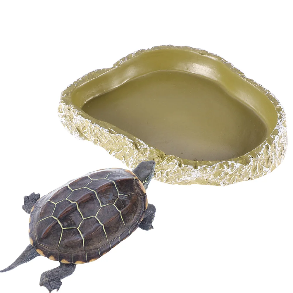 

Reptile Dish Feeding Bowl Water Tray Pet Plate Snake Tortoises Breeding Gecko Turtle Lizard Tortoise Reptiles Terrarium