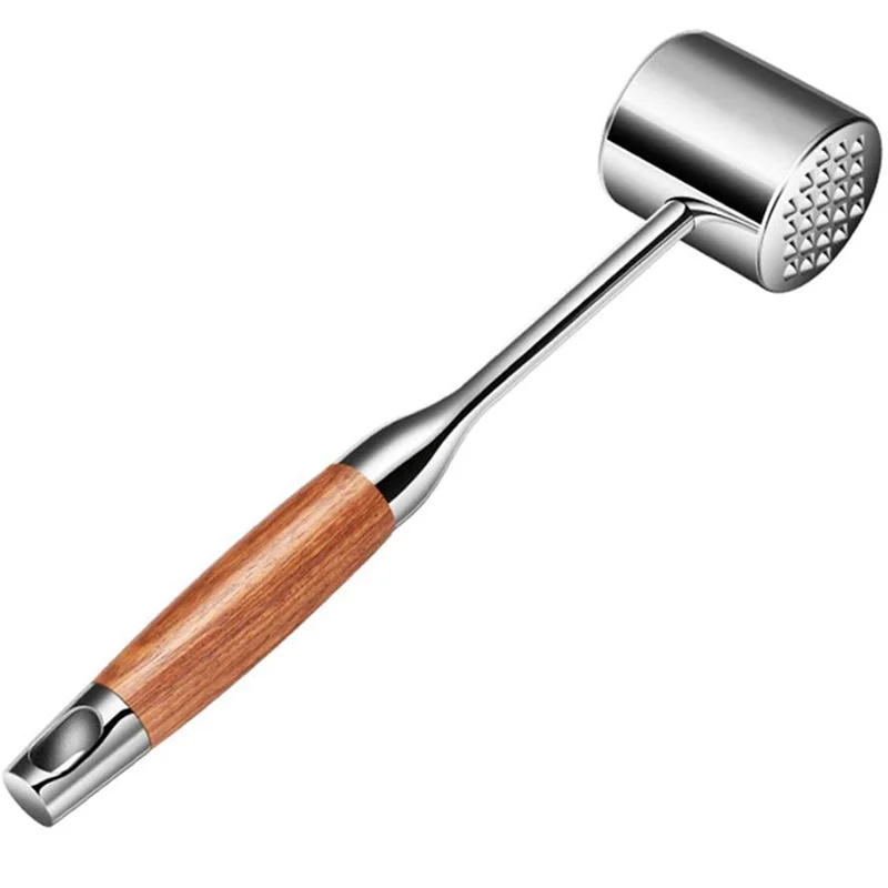 Meat Tenderizer Tool Meat Mallet Hammer 304 Stainless Steel Meat Pounder Wood Handle for Tenderizing Flattening Beef Chicken
Meat Tenderizer Tool Meat Mallet Hammer 304 Stainless Steel Meat Pounder Wood Handle for Tenderizing Flattening Beef Chicken