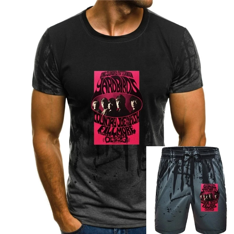 Yarbirds Vintage Concert Poster T-Shirt. Country Joe and the Fish Classic Sixties Psychedelic Rock Music Group Tee men t shirt
Yarbirds Vintage Concert Poster T-Shirt. Country Joe and the Fish Classic Sixties Psychedelic Rock Music Group Tee men t shirt