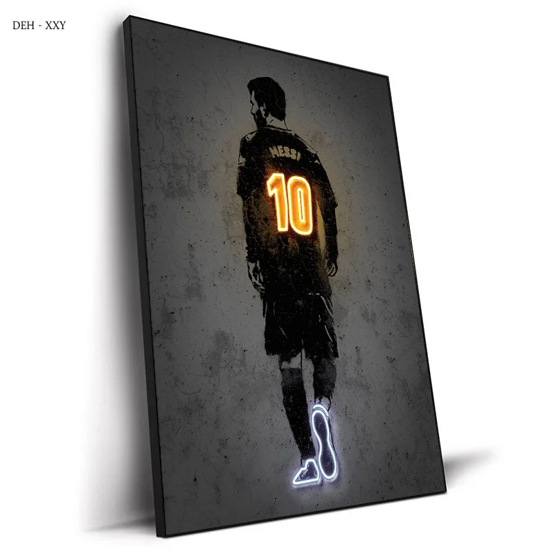 Neon Design Wall Art Posters Football Player Star Canvas Painting Abstract Figure Wall Art Pictures Industrial Home Room Decor
Neon Design Wall Art Posters Football Player Star Canvas Painting Abstract Figure Wall Art Pictures Industrial Home Room Decor