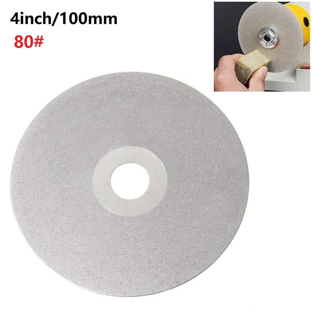 4" 100mm Diamond Coated Polishing Grinding Wheel Flat Lap Cutting Disc 36-400 Grit For Sharpening Jewelry Glass Rock Crystal
4" 100mm Diamond Coated Polishing Grinding Wheel Flat Lap Cutting Disc 36-400 Grit For Sharpening Jewelry Glass Rock Crystal