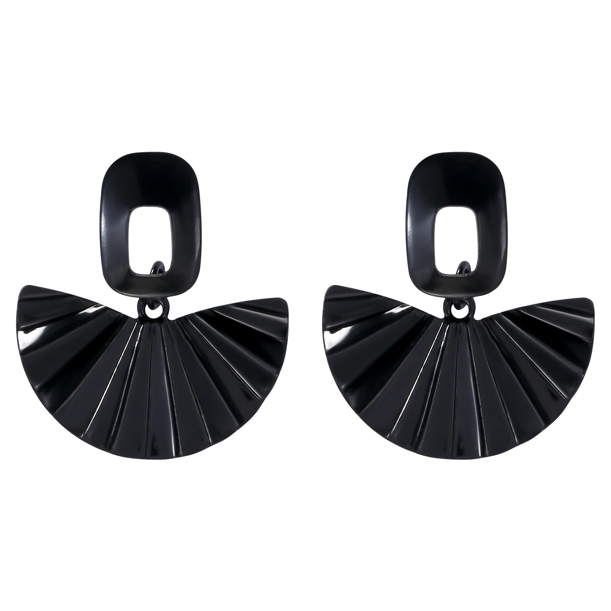 Black Geometric Fan-shaped Unusual Metal Earrings Personality Drop Earrings for Women Girls Fashion Jewelry Party Accessories
Black Geometric Fan-shaped Unusual Metal Earrings Personality Drop Earrings for Women Girls Fashion Jewelry Party Accessories