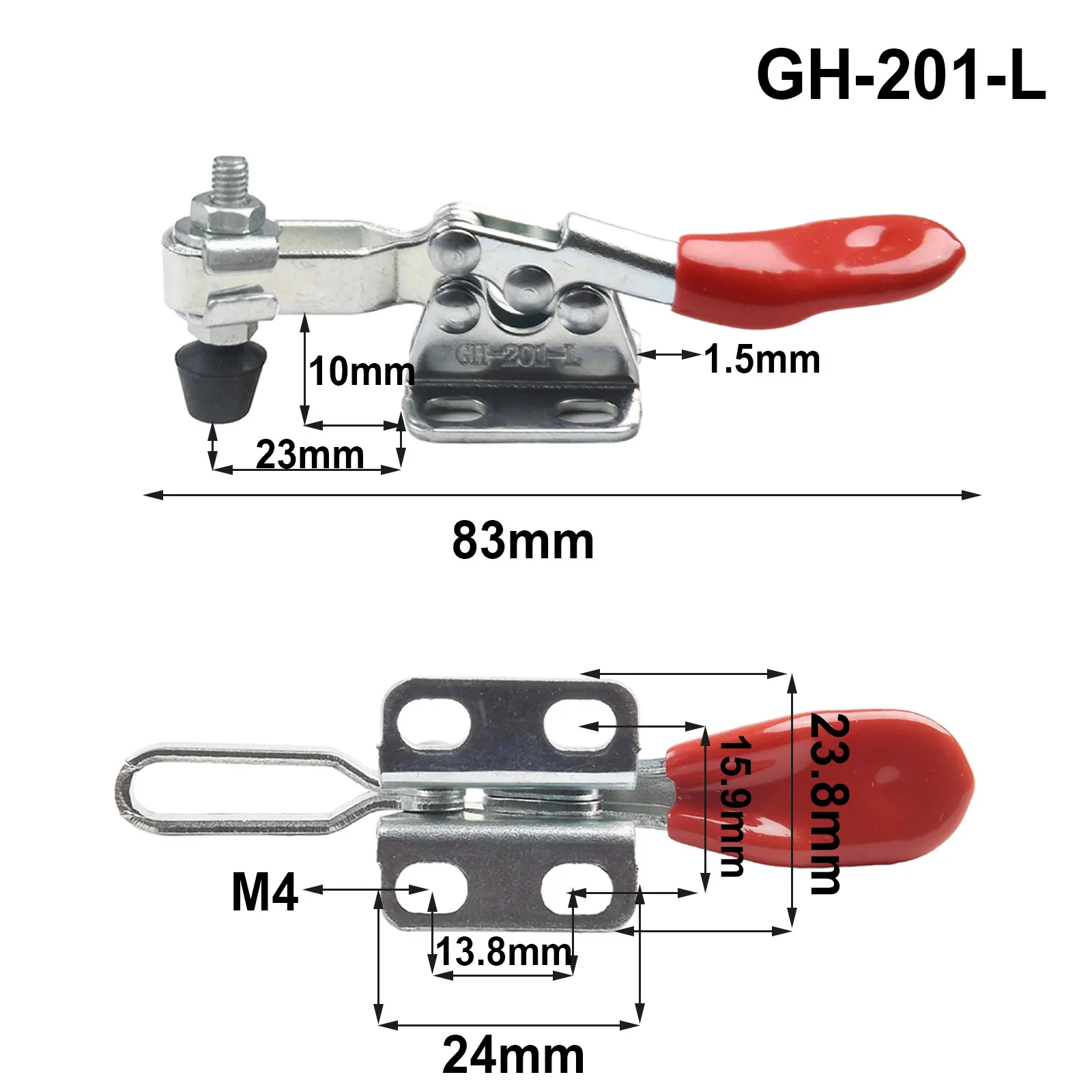 Quick Clamp Toggle Clamp Woodworking 27Kg 4pcs 60lbs Clamping Force Fixture Hand Tools Horizontal Quick Fixture
Quick Clamp Toggle Clamp Woodworking 27Kg 4pcs 60lbs Clamping Force Fixture Hand Tools Horizontal Quick Fixture