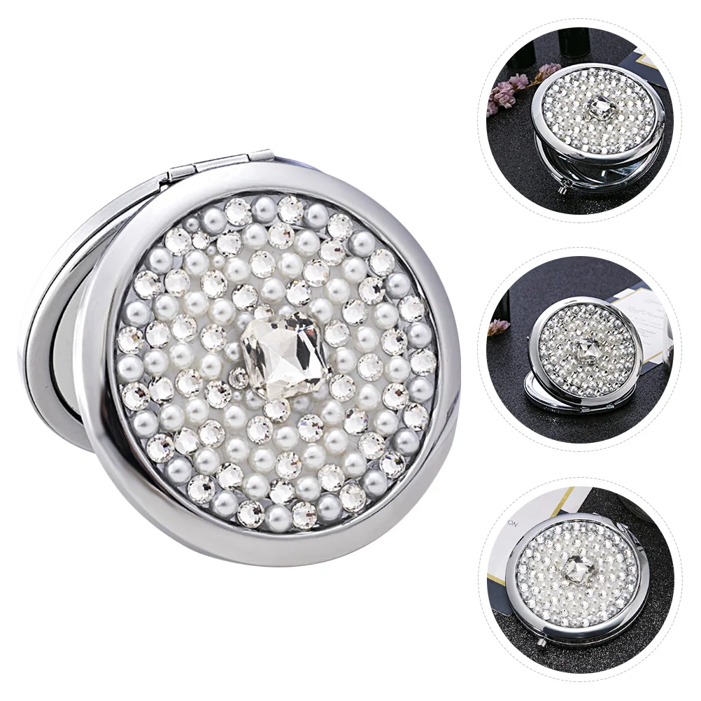 Mirror Compact Makeup Smallmagnification Rhinestone Makeportable Crystal Hand Mini Double Sided
Mirror Compact Makeup Smallmagnification Rhinestone Makeportable Crystal Hand Mini Double Sided