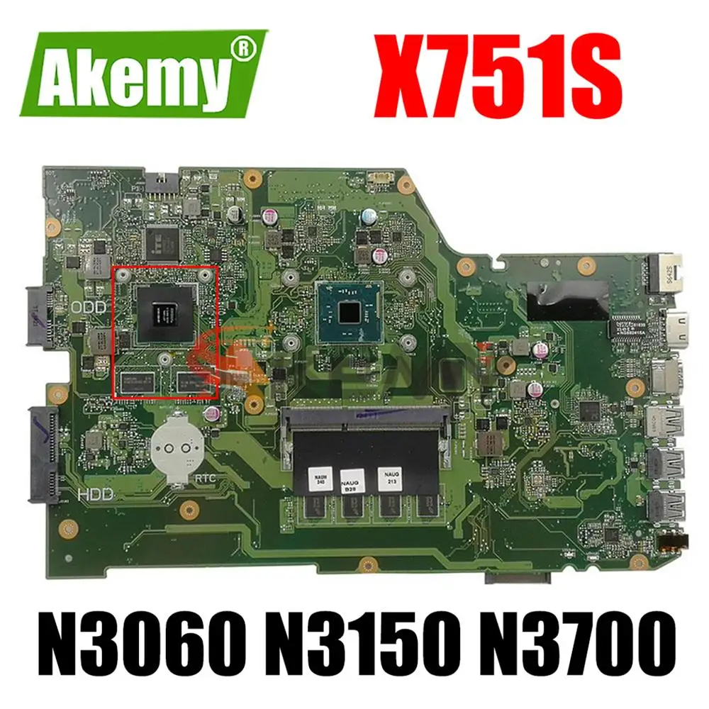 X751SV X751SJ Mainboard GT920M GT940M GPU 4GB RAM N3060 N3150 N3700 for ASUS X751S A751S K751S Laptop Motherboard
X751SV X751SJ Mainboard GT920M GT940M GPU 4GB RAM N3060 N3150 N3700 for ASUS X751S A751S K751S Laptop Motherboard