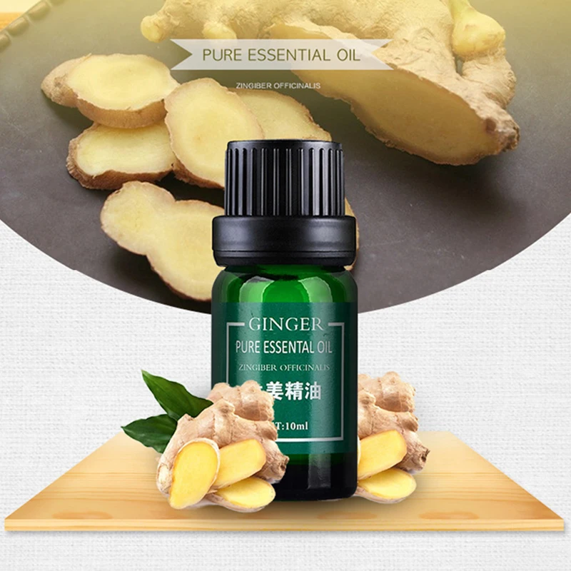 

10ml Ginger Essential Oil Soaking Feet Massage Oil Feet SPA Essential Oil Diffusive Aromatherapy Scraping Oil Improving Insomnia